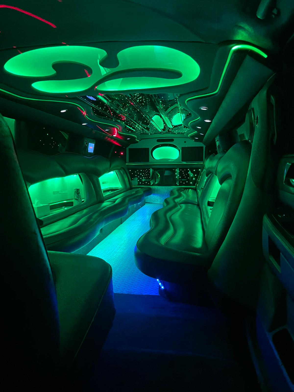 Luxury limo interior